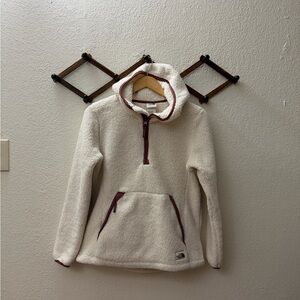 The North Face Pullover Hoodie with Red Accents